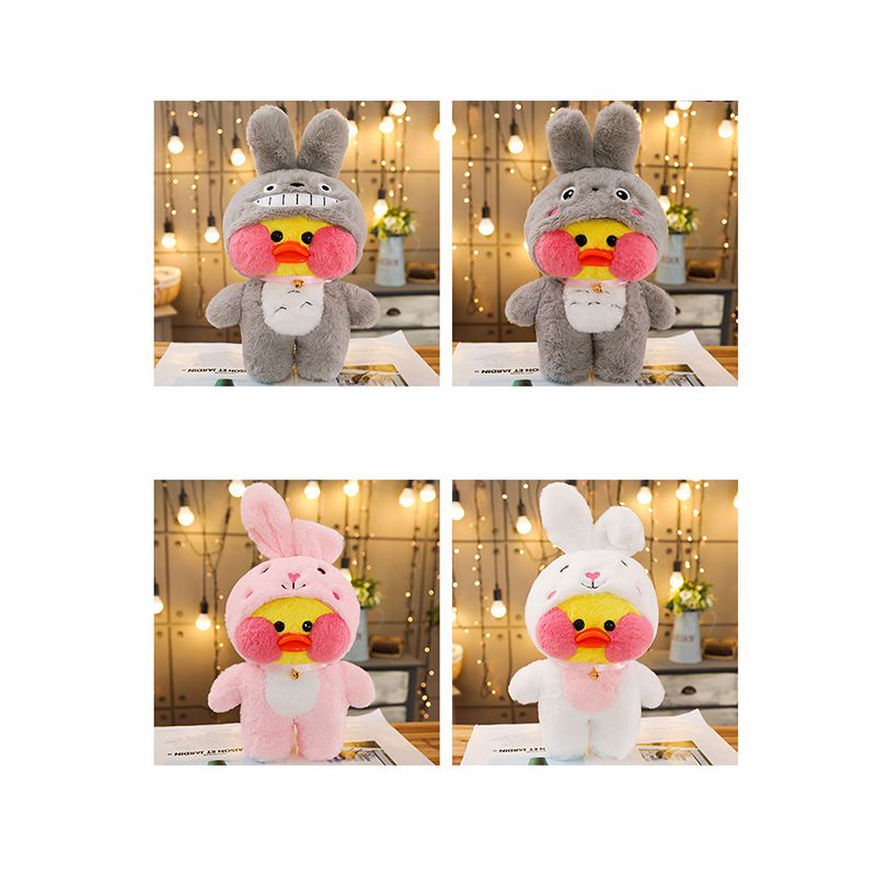 Lalafanfan Cafe Bebek Unicorn Totoro Panda Plushie Mainan Empuk Squishy