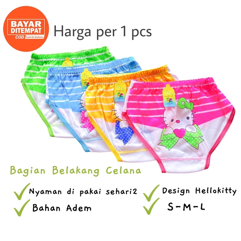 CD Celana Dalam Anak Perempuan Bayi Balita Hellokitty Kancut Cawet Anak Celana Dalam Boxer Anak Cewe