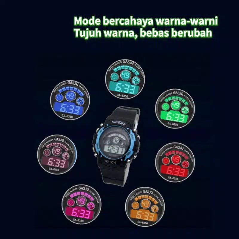 JAM TANGAN RUBBER S-SPORT DIGITAL FASHION PRIA WANITA JAM ANAK