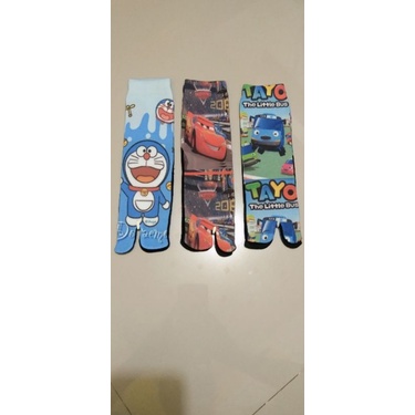 kaos kaki jempol printing anak TK-SD karakter kartun lucu / KELUALITAS TERBAIK bagus dan berkualitas terjamin bagus