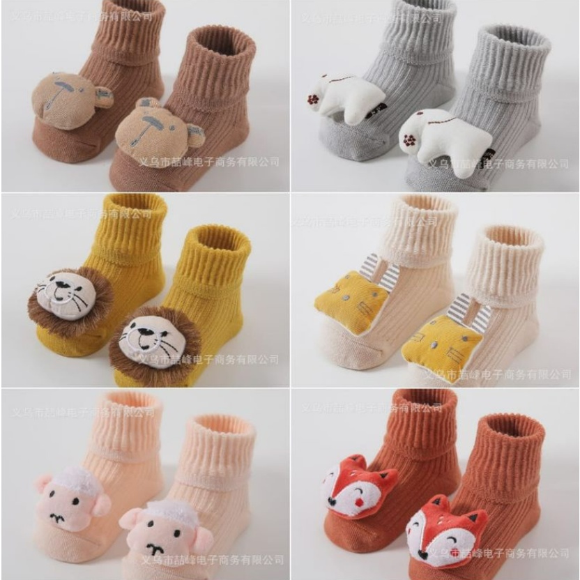 Kaos Kaki Bayi Lipat Boneka 0-12M Lucu Halus Lembut High Quality CBKS VC