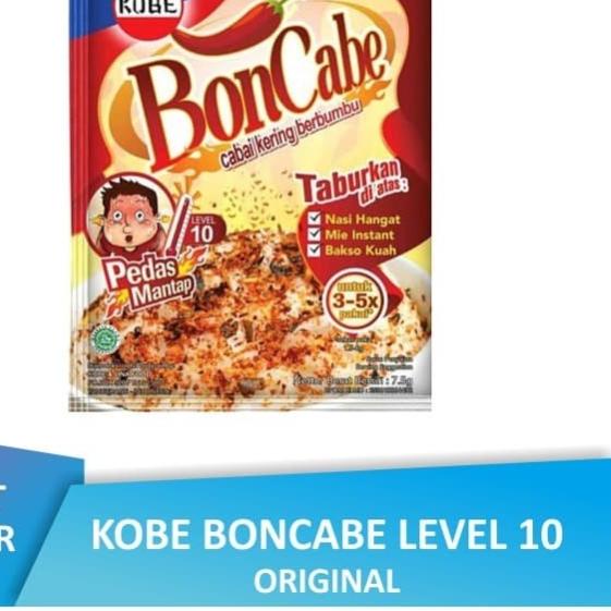 

☻ [PACK] BONCABE Level 10 Original Sachet Sambal Tabur Kobe | Bon Cabe ✱