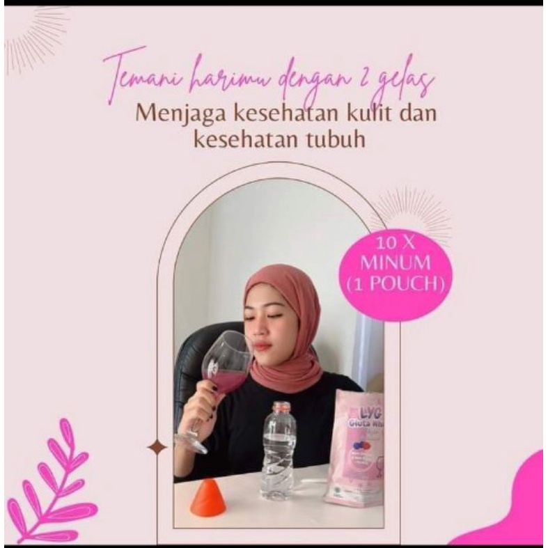 LYG GLUTA WHITE COLLAGEN + GLUTATION 125g MINUMAN COLLAGEN DRINK