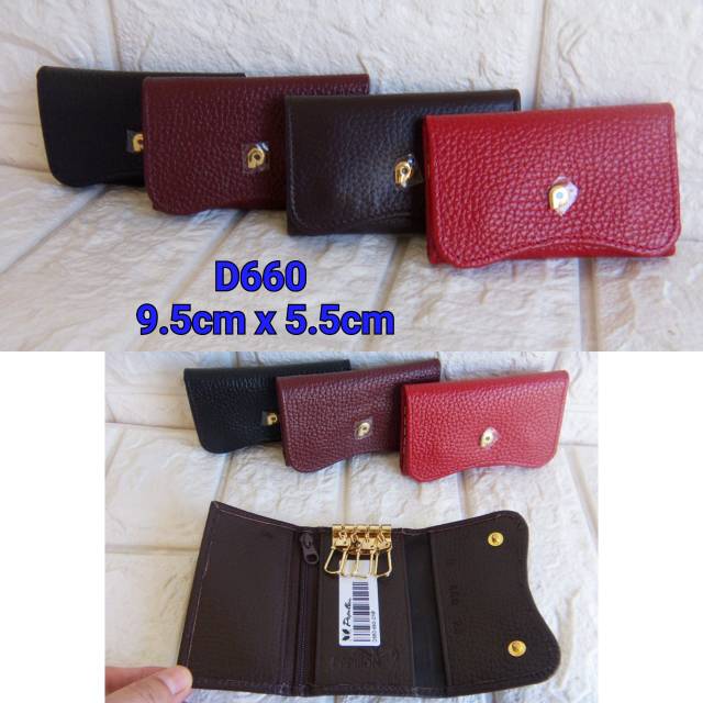 Dompet kunci mobil/motor papillon leather D660