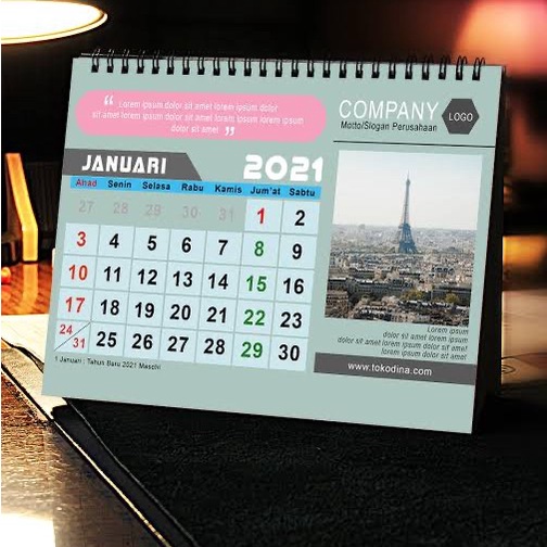 

kalender duduk 2021 meja