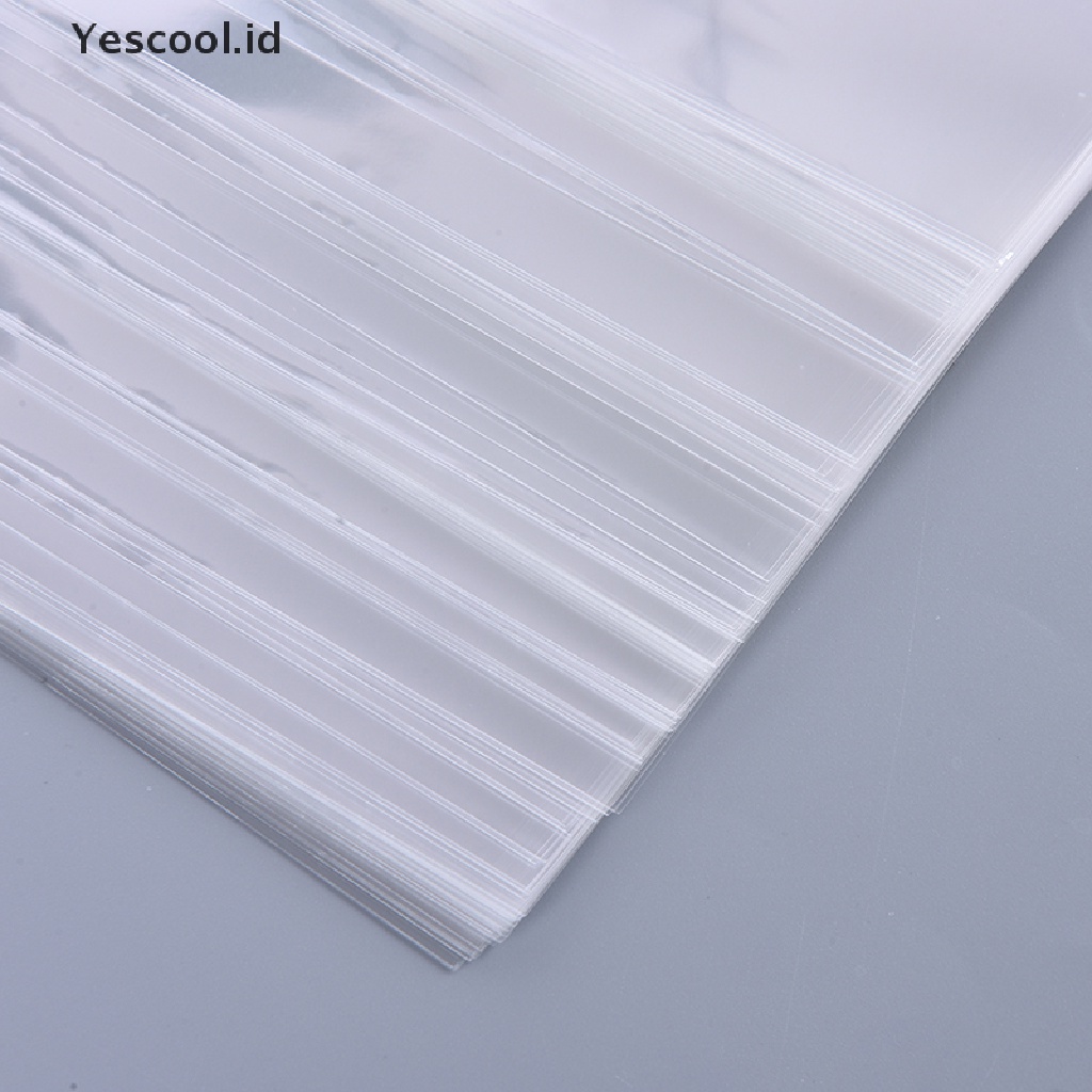 (Yescool) 100 Pcs Kantong Plastik Penyimpanan Uang Kertas