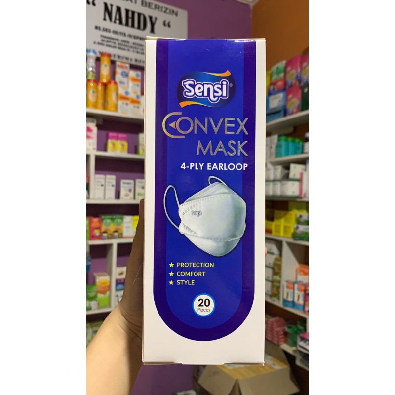 sensi convex mask 4ply 1 box
