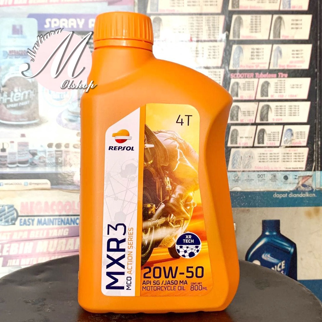 LI REPSOL MOTO SUPER 20W-50 4T 800ML - OLI MOTOR REPSOL 20W50 4T SUPER