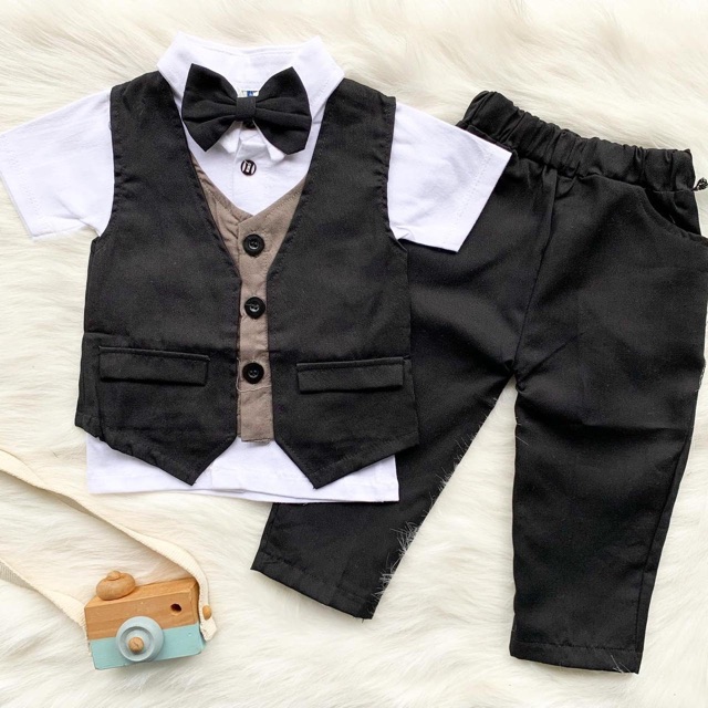 Baby tuxedo 1-3 tahun 0-8 tahun set tuxedo bayi baju kondangan celana panjang dan pendek tuxedo anak laki laki jas anak laki laki balita