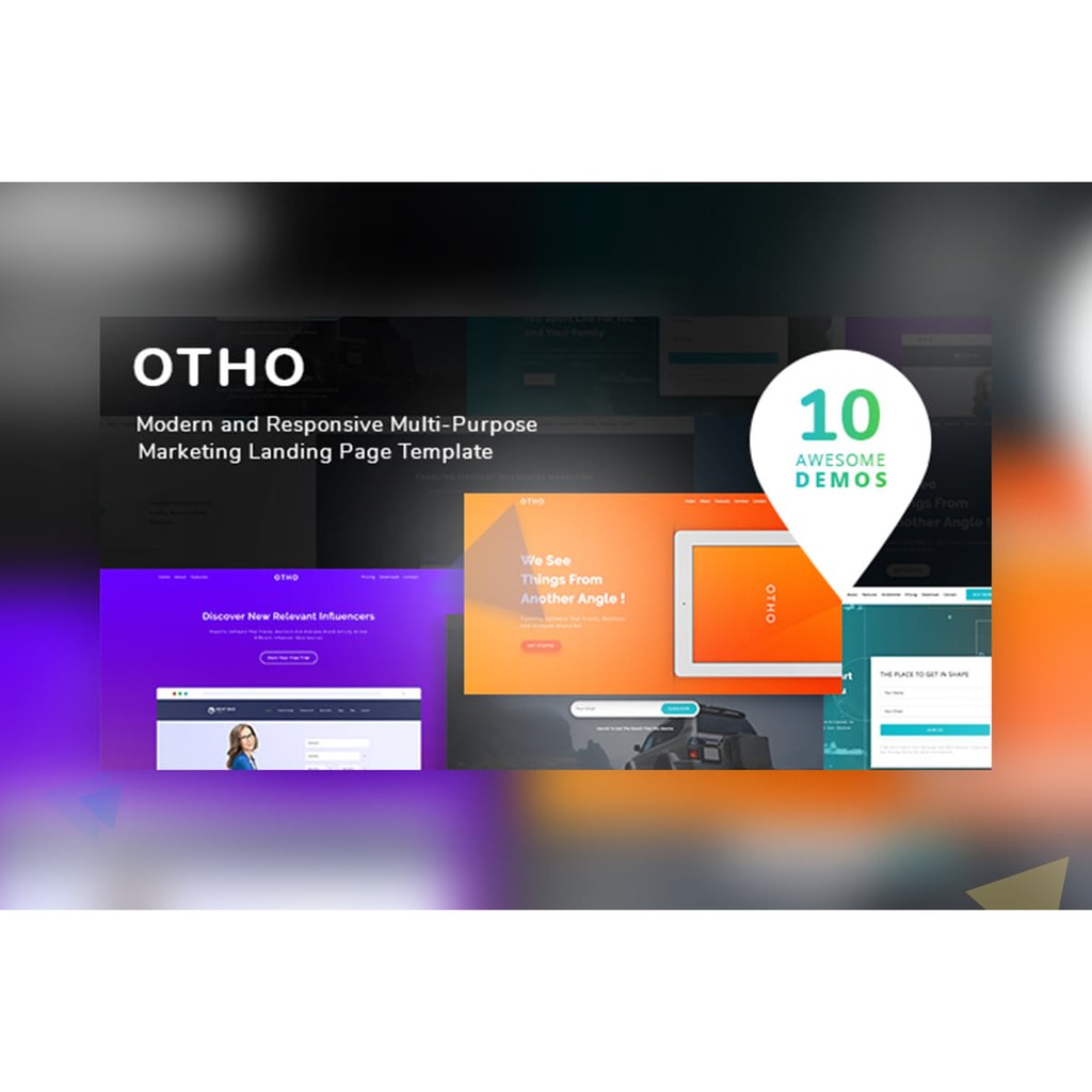 Landing HTML Page - Otho Landing HTML Page Set