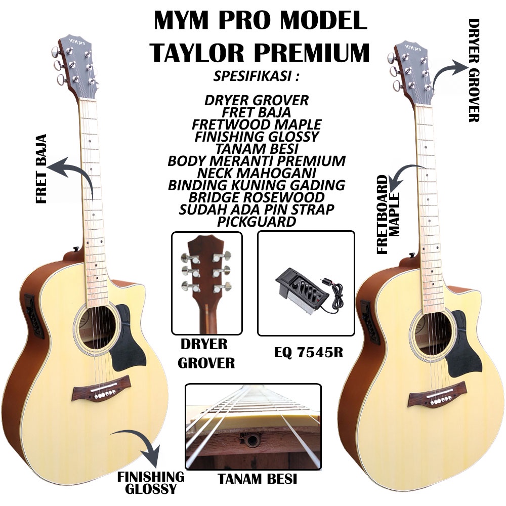Gitar Akustik Taylor bergaransi