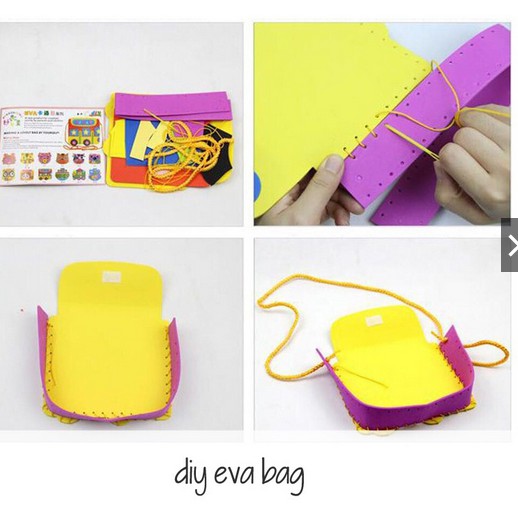 DIY EVA BAG/ kerajinan tangan membuat tas slempang