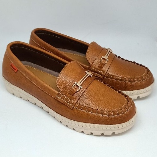 Sepatu SlipOn Wanita Kulit Asli Sepatu Flat Moccasin Kulit Grammer