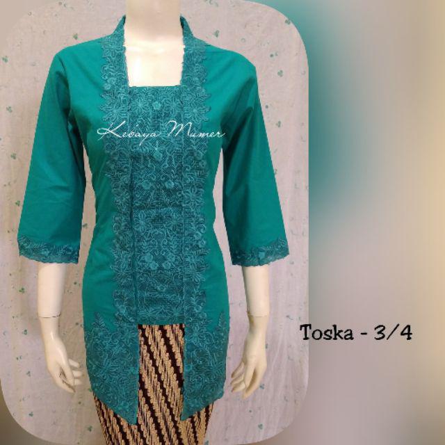 Kebaya Jadi Kutubaru Murah. Kebaya Kutu Baru. Kebaya Bordir. Kebaya Encim. Kebaya Kutubaru-Fb Toska 3/4
