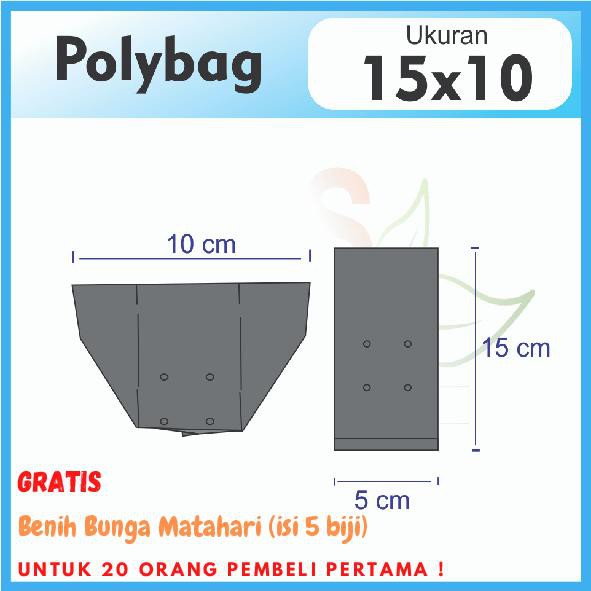 Polybag Polibag Polibek Ukuran 15 x 10 (isi 100 Lembar)