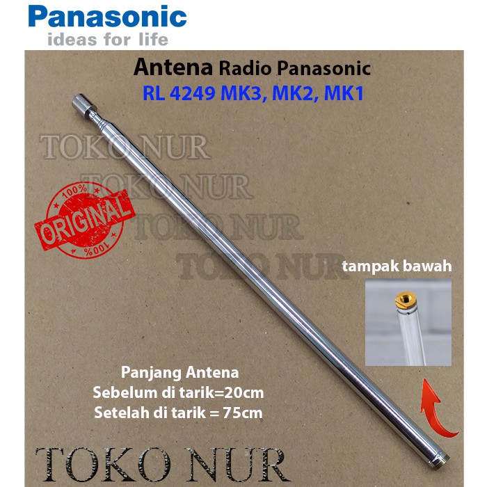 Antena Radio Kayu Panasonic RL 4249  Radio Cawang National