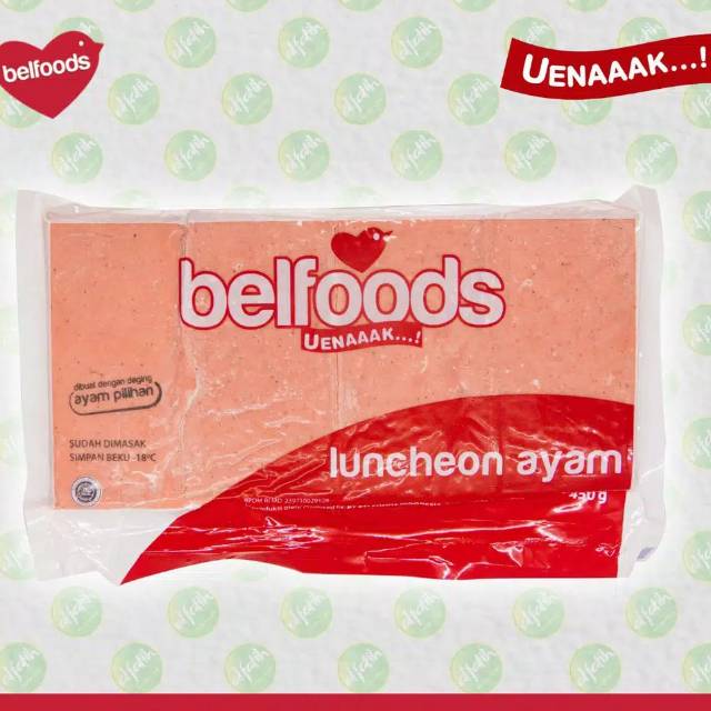 

Belfoods uenaakk kornet ayam (luncheon) 450gr