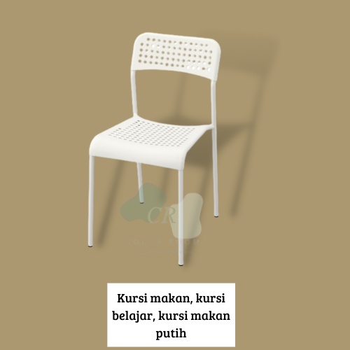 ADE Kursi teras minimalis/ kursi tamu/ kursi makan, putih