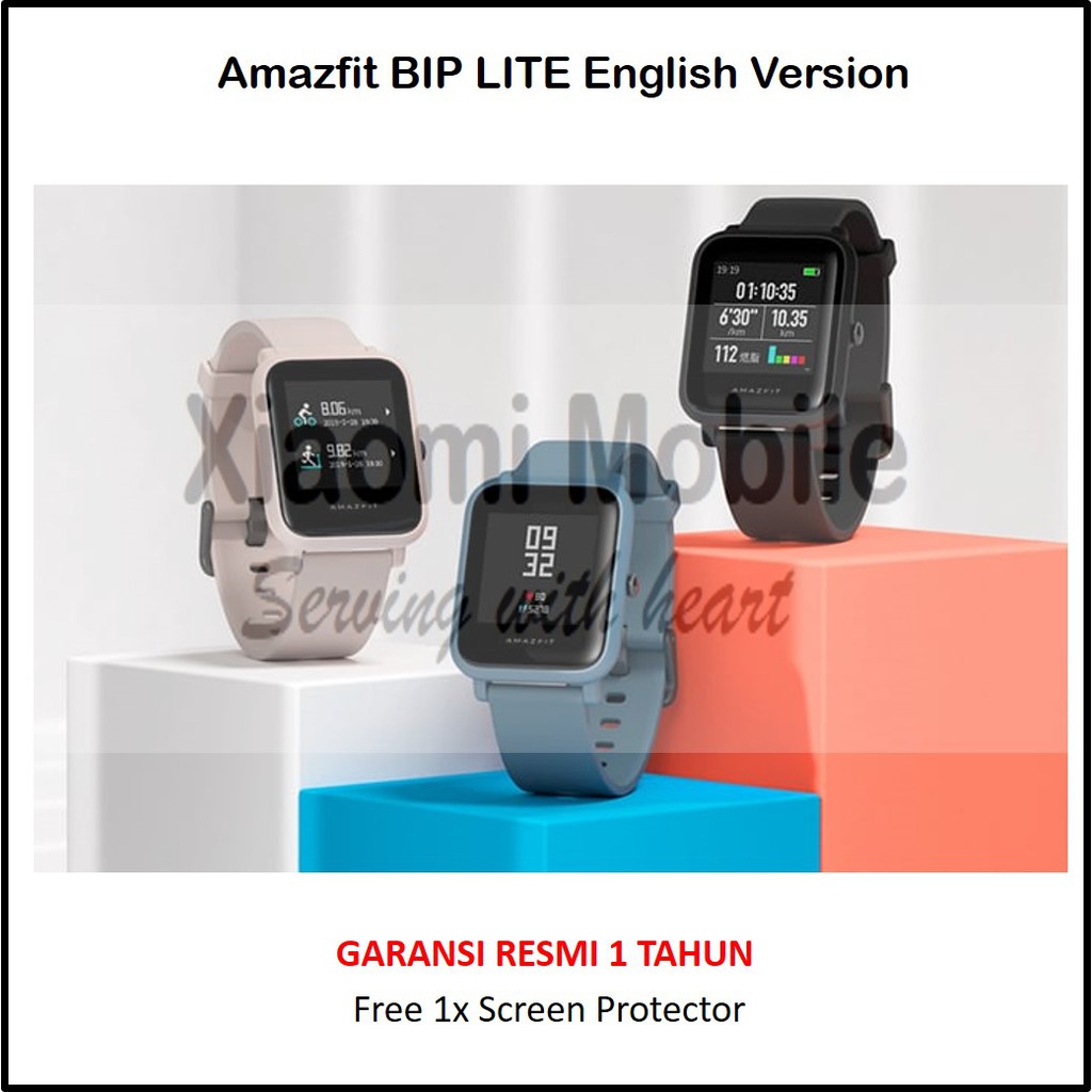 Original Xiaomi Huami Amazfit Bip Lite Smartwatch Global Version Shopee Indonesia