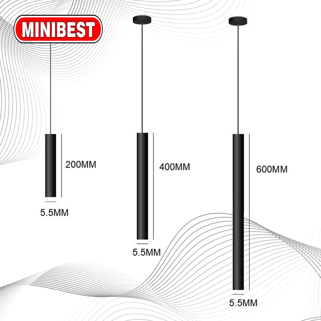 MB Lampu Gantung MatchStick Minimalis Tabung / Lampu Dekorasi