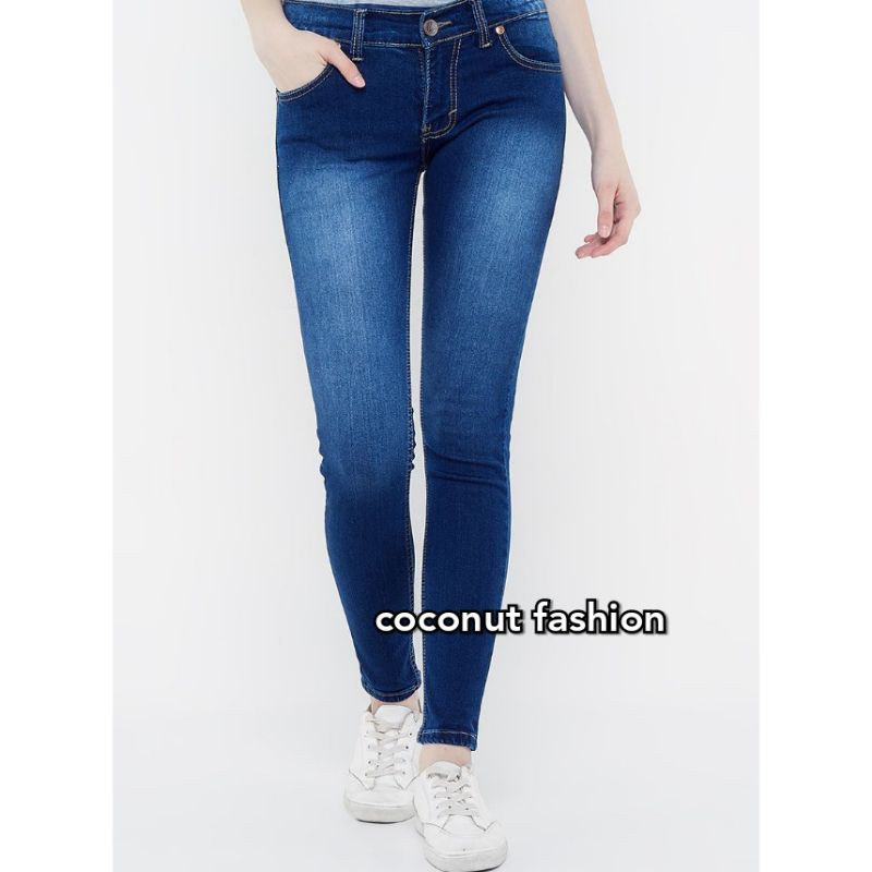 JEANS WANITA  Celana  Jeans Pensil Skinny Wanita  Biru  