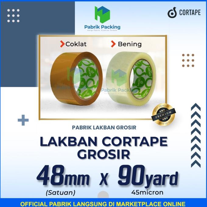 

Diskon LAKBAN CORTAPE Setara Daimaru - Ukuran 48mm x 90yard TERMURAH SATUAN Diskon