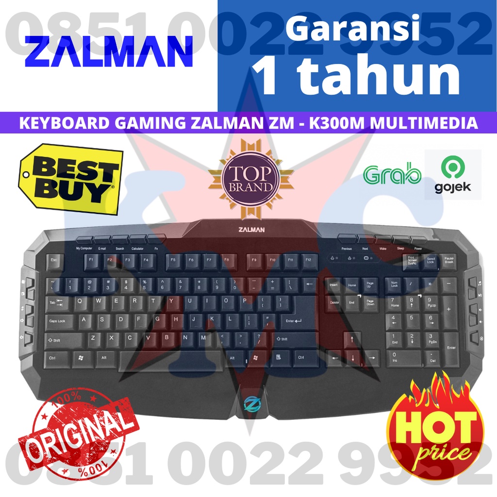 KEYBOARD GAMING ZALMAN ZM - K300M MULTIMEDIA