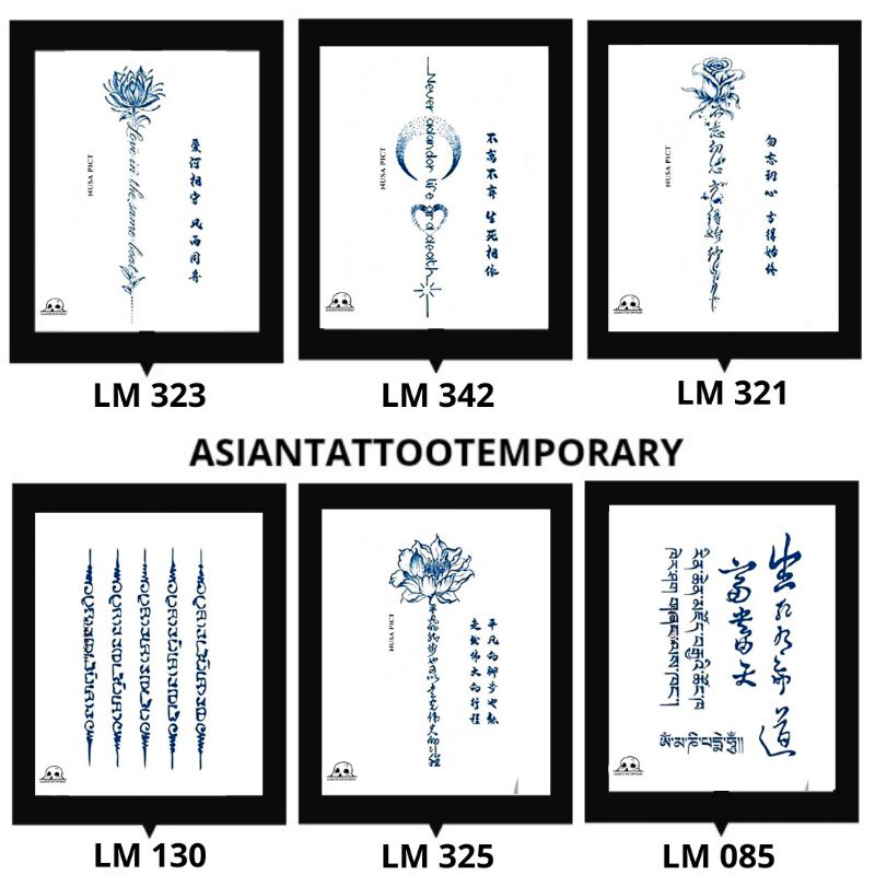 SEMI PERMANEN &quot;TULISAN-MANDARIN-LATIN-WRITING-HANDWRITING-JEPANG-CINA&quot; ORIGINAL ASIANTATTO Tatto temporer/ TATO ANTI AIR/ tato kulit /ASIANTATTOOTEMPORARY