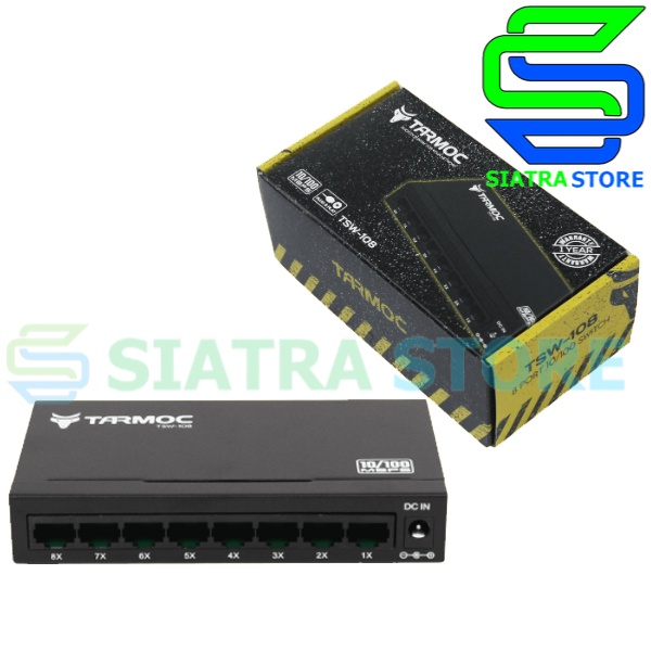 Tarmoc TSW-108 Switch Unmanage 8 port 10/100Mbps Metal Case