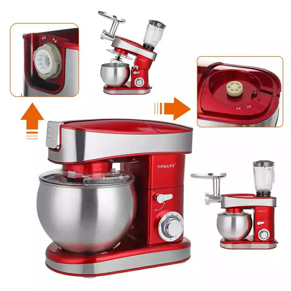 SOKANY stand mixer roti penggiling daging blender pengaduk adonan kue 3 in 1 serbaguna