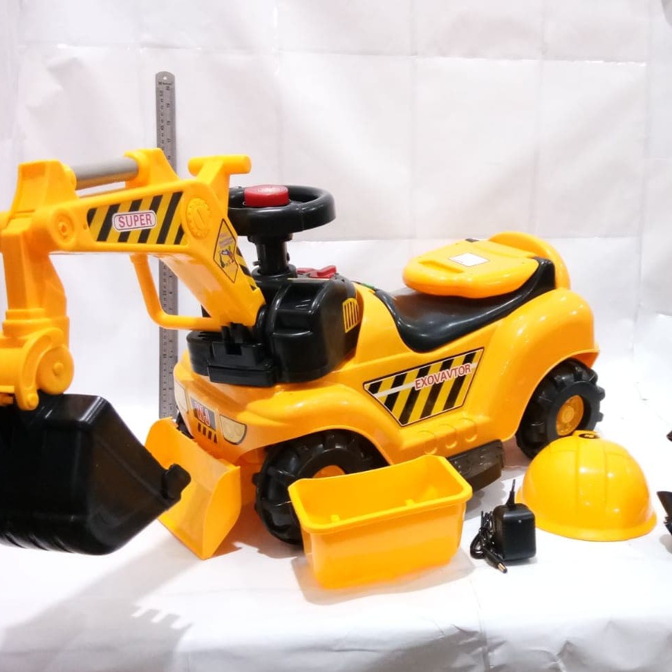 Mobil Aki Excavator Anak - Mainan Mobil Aki Truk Beko - BLF158