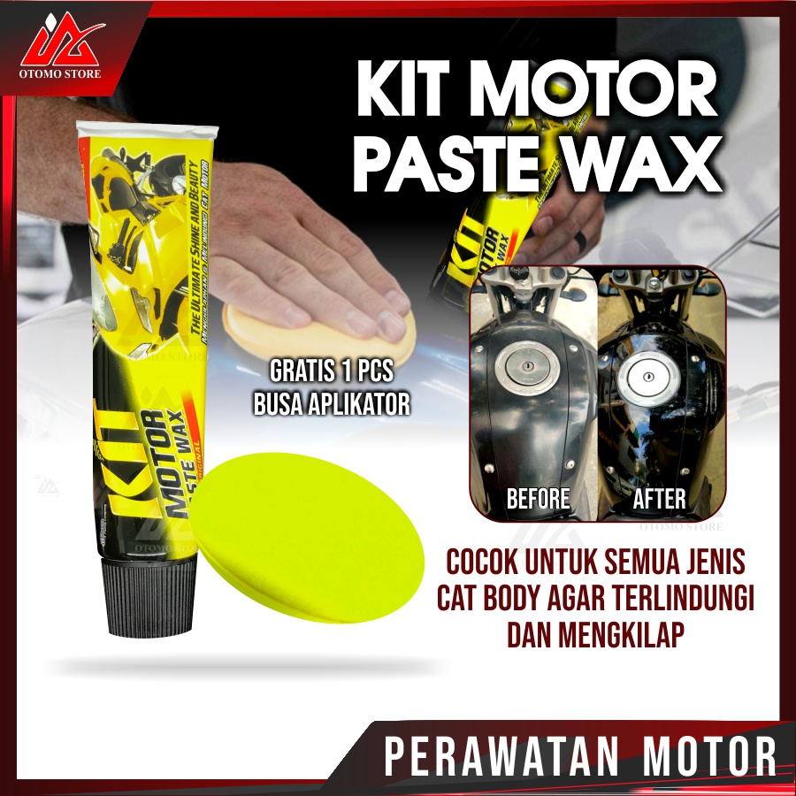 KIT ORIGINAL ODOL GRATIS BUSA APPLICATOR Kit Pasta Wax Original &amp; Kit Odol Motor 60 Gram Pengkilap