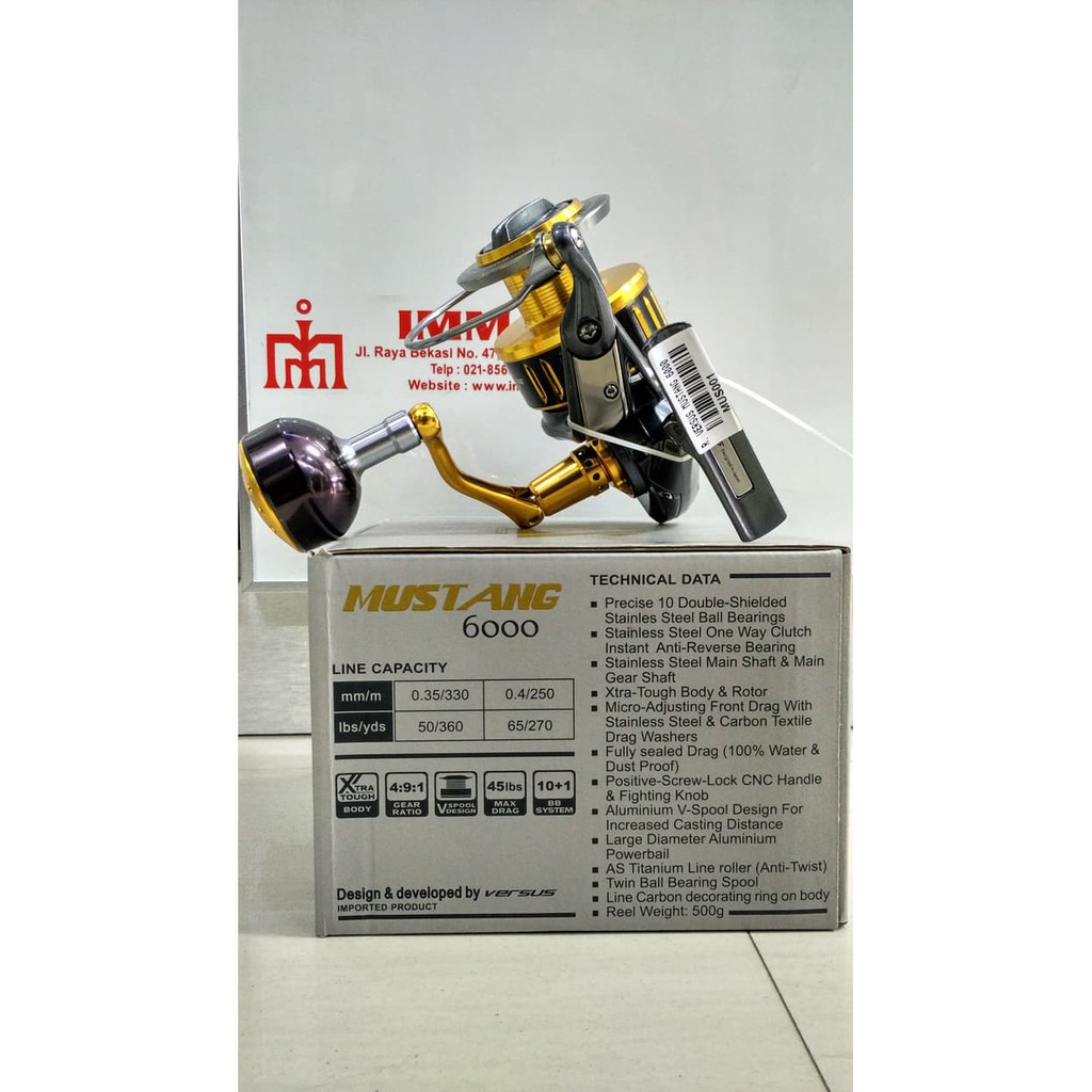 Terlaris Reel VERSUS MUSTANG 6000