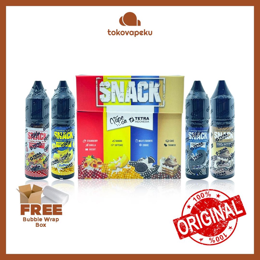 SNACK SALT SERIES SNACK SALTNIC SERIES 15ML by TETRA X VAPEON