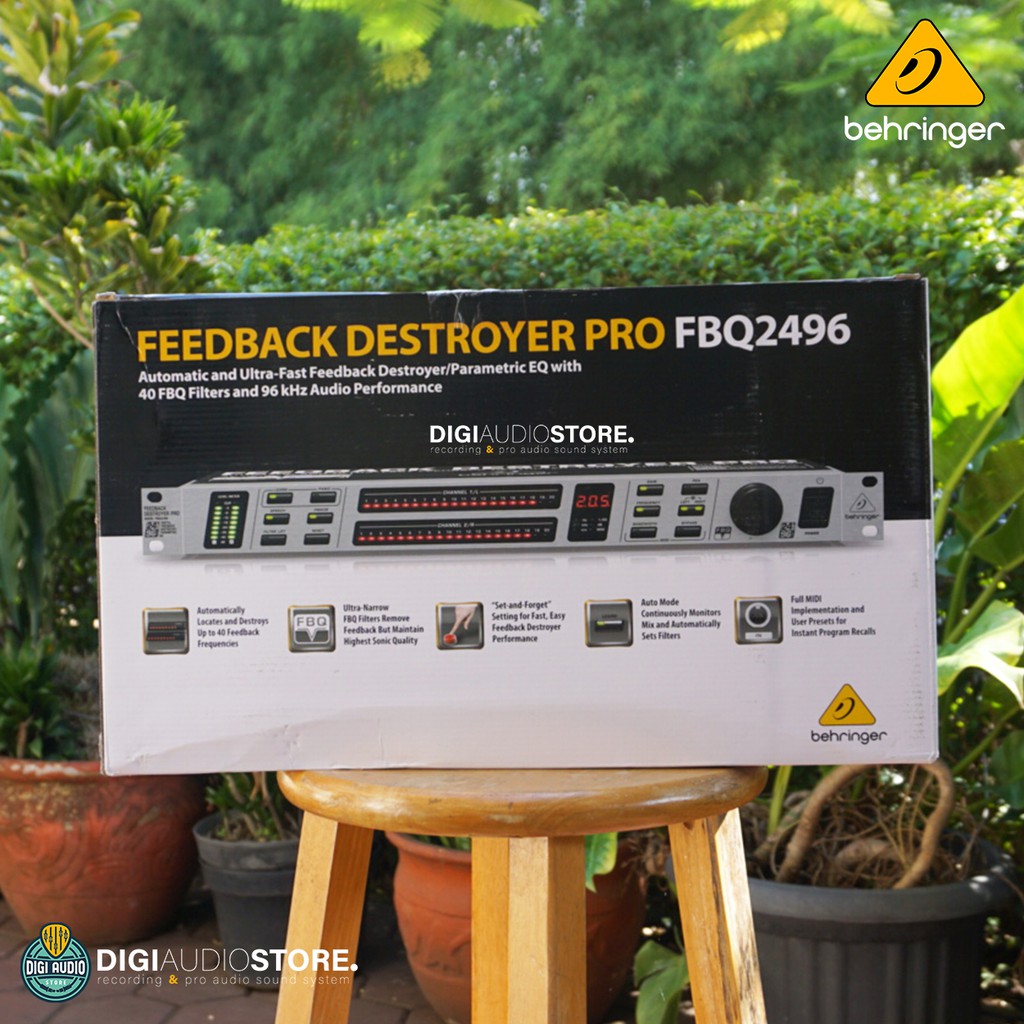 Behringer FBQ2496 [ FBQ 2496 ] Digital Feedback Destroyer Pro Equalizer Audio Processor Sound System