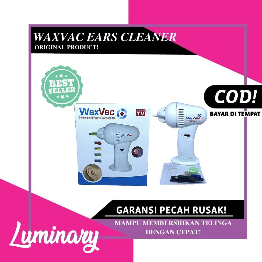 Waxvac Ear Vacuum Cleaner Alat Pembersih Telinga Vacum Cleaner Penyedot Kotoran Telinga Korek Kuping