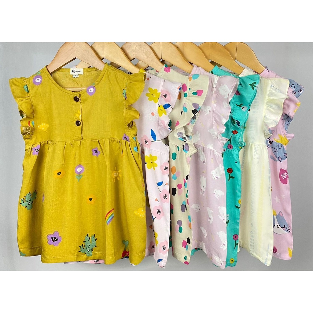 PROMO 7.7 Baju Anak Setelan Sakura Original Rayon Super Premium SMILEE Pakaian Anak Perempuan Termurah Terlaris Best Seller PART 2