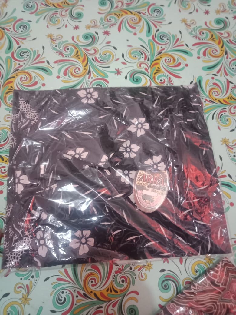 Bswart Batik Hrb026 Kenongo Hem Pendek Padi Pekalongan M L Xl Batik Pria Murah Modern Grosir Eceran