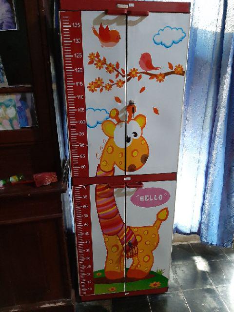 Lemari Plastik Lemari Pakaian Ssn 4 Kunci Motif Anak