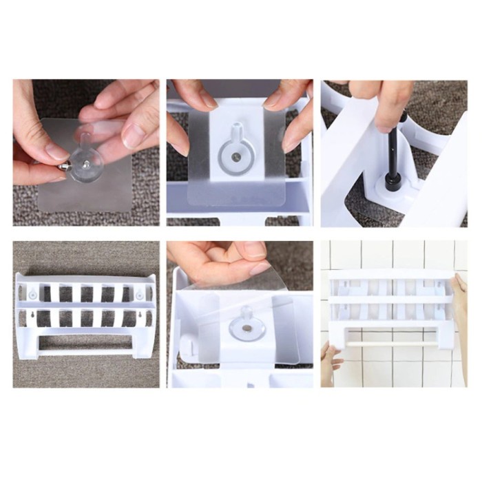 FIT Triple Paper Dispenser Tissue Dapur Cling Wrap Aluminium Foil Storage