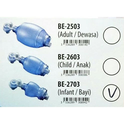 Resuscitator Set Manual PVC Ambubag MPM / Alat Bantu Resusitasi Gea