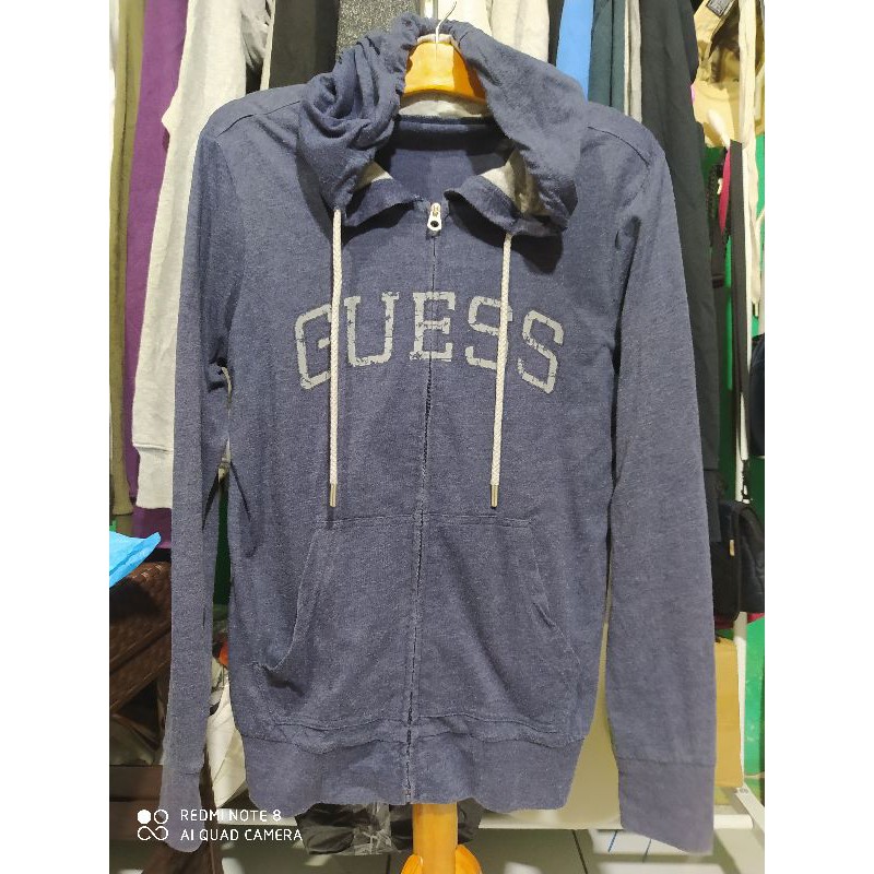 Hoodie/sweater zipper guess original second -M