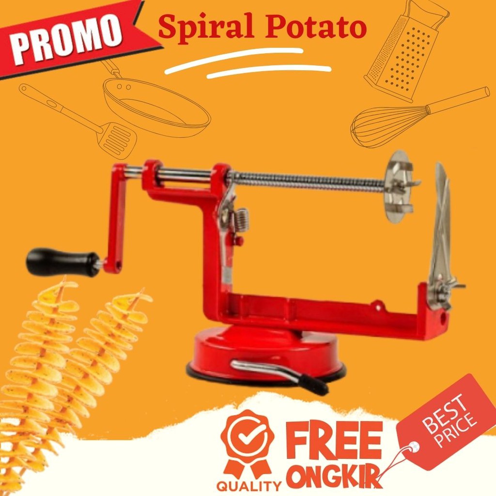 MESIN KENTANG SPIRAL / SPIRAL POTATO SLICER/ PISAU ULIR KENTANG / ALAT POTONG ULIR KENTANG