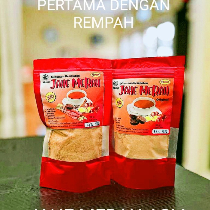 

Jahe Merah Bubuk Tanpa Ampas Homemade Asli