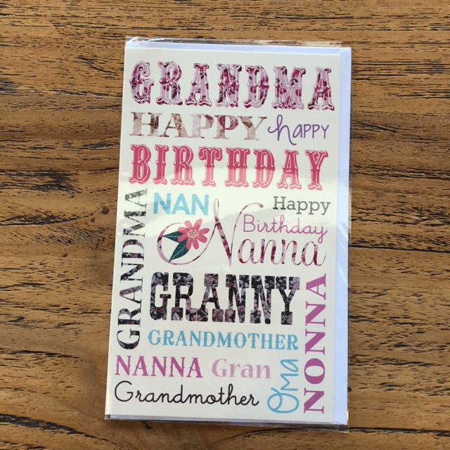 

Grandma birthday card (A)