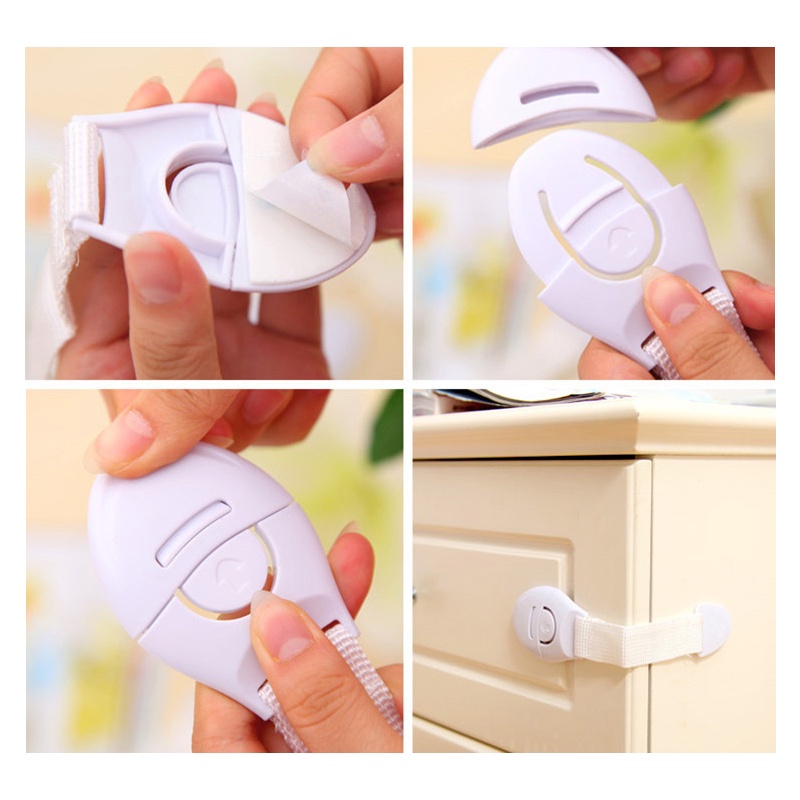 Baby Safety Lock Drawer/Pengunci lemari/Kunci kulkas pengaman anak/Tali Penahan Pengunci L36