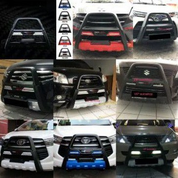 Tanduk Bumper Depan with LED DRL Mobil Rush Terios