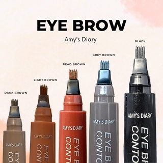 [PAKET HEMAT] Eyes Makeup Set AMY'S DIARY Eyeshadow Eyeliner Eyebrow pencil Waterproof Maskara tahan air