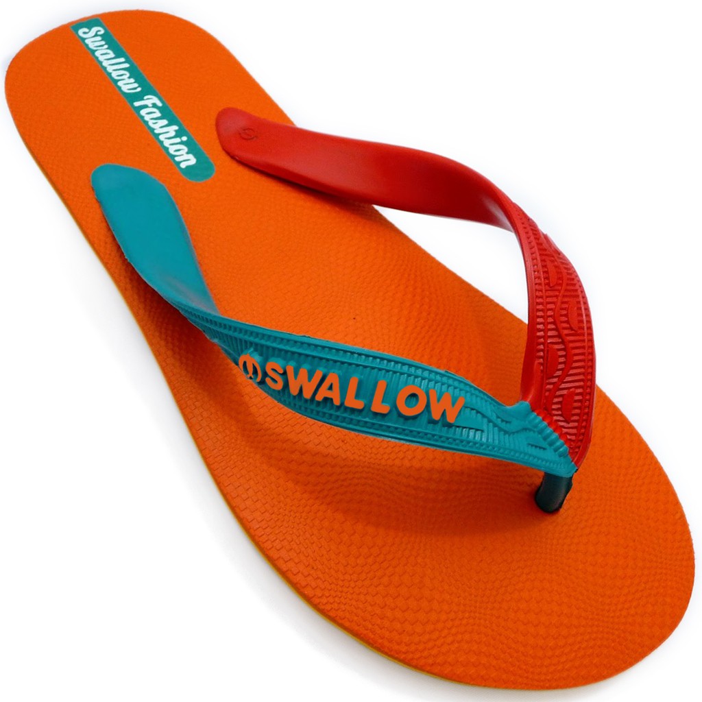 Jual Sandal Swallow Fashion Male [Orange]. Ukuran 9.5 - 11.5 [SWLMDRN