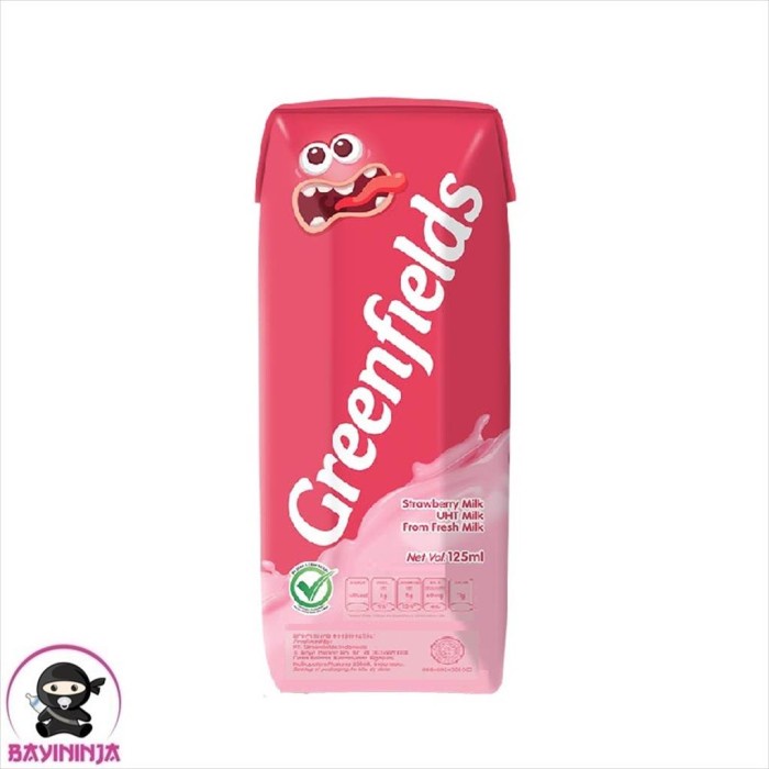 

GREENFIELDS UHT Milk 125 ml - Strawberry T-Ninjabayi 01